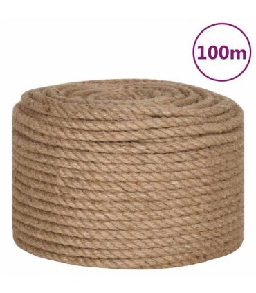 vidaXL Rope 100% Jute 10 mm 100 m
