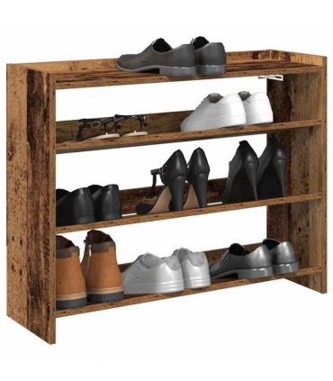vidaXL Shoe Rack Old Wood 80x25x62 cm Engineered Wood