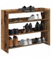 vidaXL Shoe Rack Old Wood 80x25x62 cm Engineered Wood