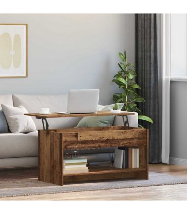 vidaXL Coffee Table Old Wood 80 x 50.5 x 41.5 cm Engineered Wood