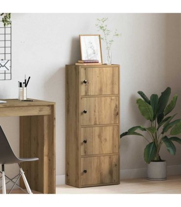 vidaXL Bookcase Artisan Oak 40x24x102 cm Engineered Wood