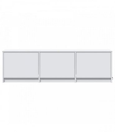 vidaXL TV Cabinet with LED White 140 x 34 x 40 cm Engineered Wood