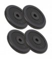 vidaXL Weight Plates 4 pcs 4x7.5 kg Cast Iron