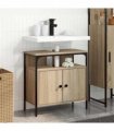 vidaXL Bathroom Cabinet Beige 60 x 30 x 60 cm Engineered wood