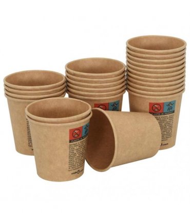 vidaXL Paper Coffee Cups 1000 pcs 4oz 100ml Brown