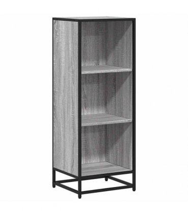 vidaXL Book Cabinet Grey Sonoma 40x35x107.5 cm Engineered Wood