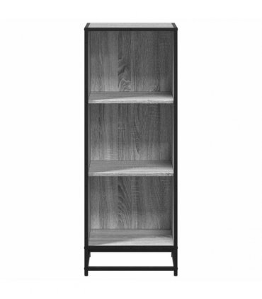 vidaXL Book Cabinet Grey Sonoma 40x35x107.5 cm Engineered Wood