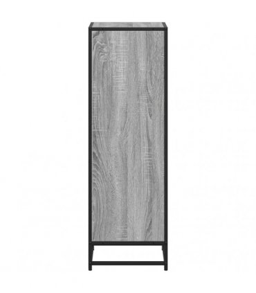 vidaXL Book Cabinet Grey Sonoma 40x35x107.5 cm Engineered Wood