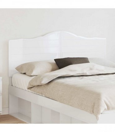vidaXL Headboard Gloss White Engineered wood