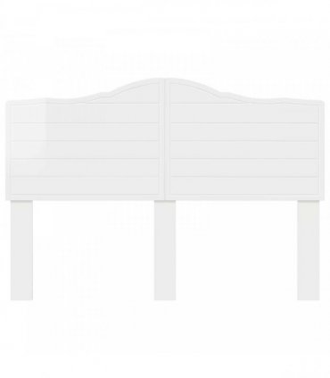 vidaXL Headboard Gloss White Engineered wood