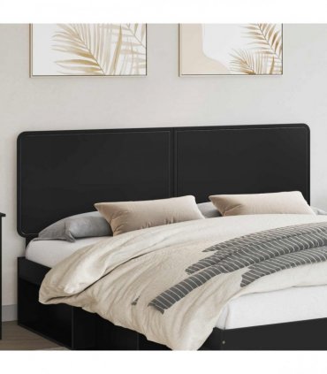 vidaXL Headboard Black Oak Engineered wood