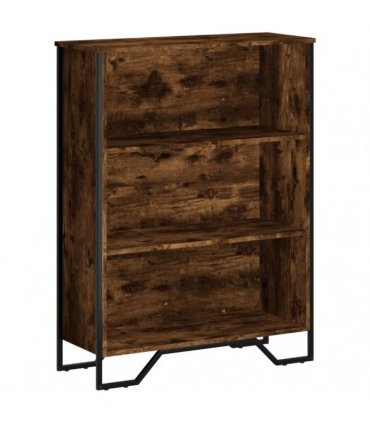 vidaXL Bookcase Smoked Oak 80x31x106 cm Engineered Wood