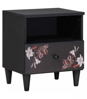 vidaXL Bedside Table Brown 40 x 33 x 46 cm Solid Mango Wood