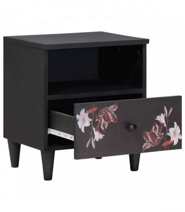 vidaXL Bedside Table Brown 40 x 33 x 46 cm Solid Mango Wood
