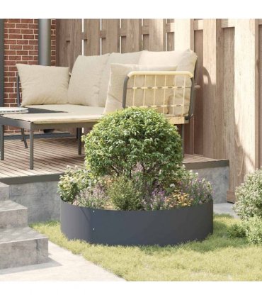 vidaXL Planter Ring 5 pcs Anthracite 80 x 80 x 20 cm Cold-rolled Steel