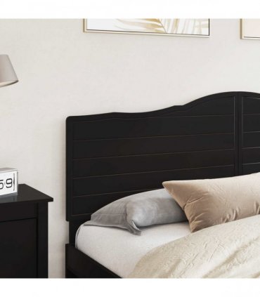 vidaXL Headboard Black Oak Engineered wood