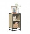 vidaXL Book Cabinet Sonoma Oak 40x35x76 cm Engineered Wood