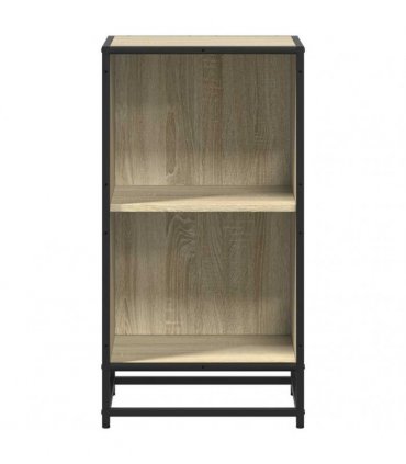 vidaXL Book Cabinet Sonoma Oak 40x35x76 cm Engineered Wood