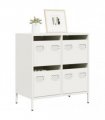 vidaXL Sideboard White 68x39x73.5 cm Cold-rolled Steel