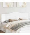 vidaXL Headboard Gloss White Engineered wood