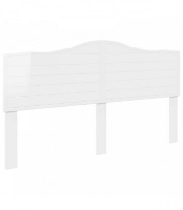vidaXL Headboard Gloss White Engineered wood