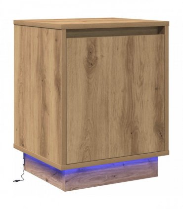 vidaXL Bedside Cabinet Artisan Oak 39 x 34.5 x 50 cm Engineered wood