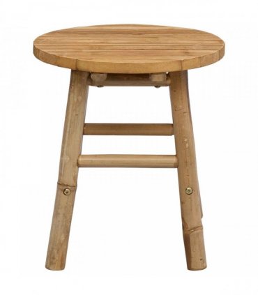 vidaXL Garden Stool Natural Ø 38 x 42 cm Bamboo