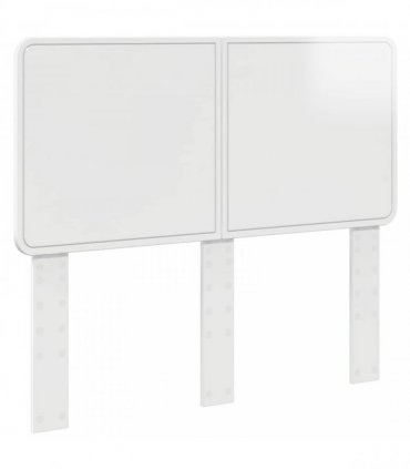 vidaXL Headboard Gloss White Engineered wood