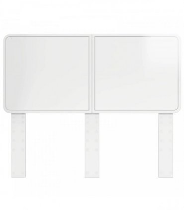 vidaXL Headboard Gloss White Engineered wood
