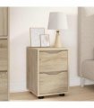 vidaXL Bedside Table Sonoma Oak 30.5 x 30 x 43 cm Engineered Wood