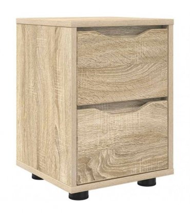 vidaXL Bedside Table Sonoma Oak 30.5 x 30 x 43 cm Engineered Wood