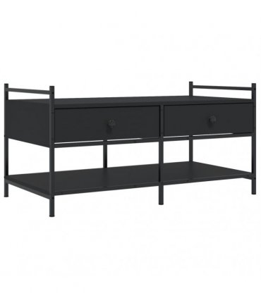 vidaXL Coffee Table Black 99x50x50 cm Engineered Wood