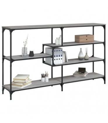 vidaXL Console Table Grey Sonoma 160x32x95 cm Engineered Wood