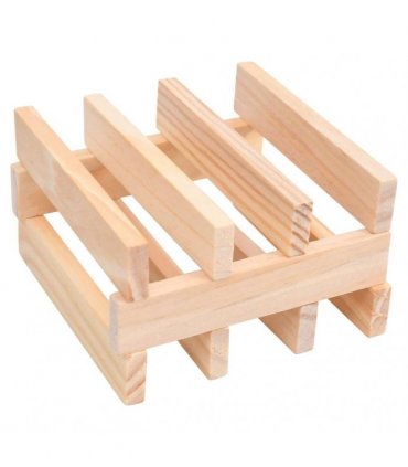 vidaXL 150 Piece Wooden Building Block Set Solid Pinewood Painted