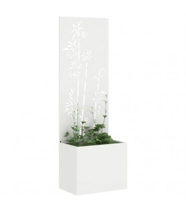 vidaXL Garden Privacy Screen White 50 x 150 cm Cold-rolled steel