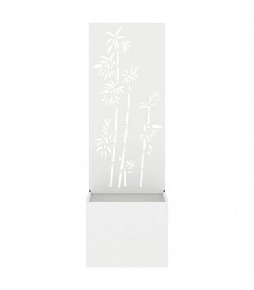 vidaXL Garden Privacy Screen White 50 x 150 cm Cold-rolled steel