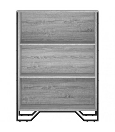 vidaXL Bookcase Grey Sonoma 80x31x106 cm Engineered Wood