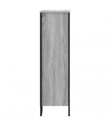 vidaXL Bookcase Grey Sonoma 80x31x106 cm Engineered Wood