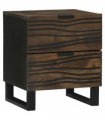 vidaXL Bedside Cabinet Walnut 40 x 33 x 46 cm Engineered Wood