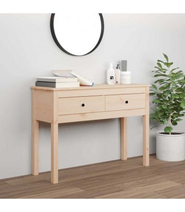 vidaXL Console Table 100x35x75 cm Solid Wood Pine