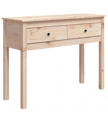 vidaXL Console Table 100x35x75 cm Solid Wood Pine