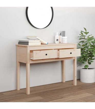 vidaXL Console Table 100x35x75 cm Solid Wood Pine
