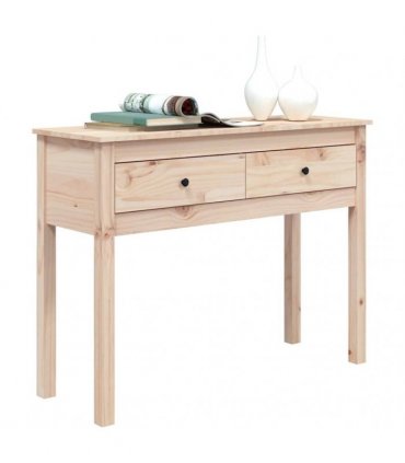 vidaXL Console Table 100x35x75 cm Solid Wood Pine