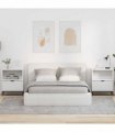 vidaXL Bedside Cabinet 2 pcs High gloss white 49 x 36 x 61 cm