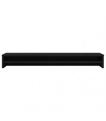 vidaXL Monitor Stand Black Oak 100x24x13 cm Engineered Wood