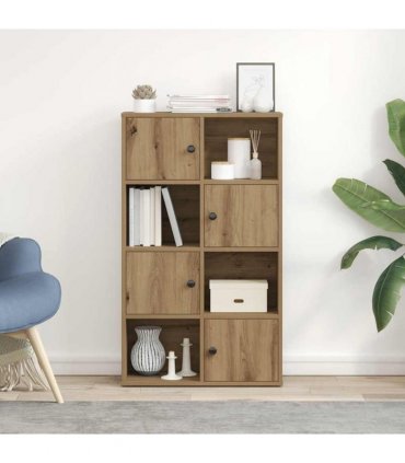vidaXL Bookcase Artisan Oak 60x24x101.5 cm Engineered Wood