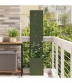 vidaXL Garden Privacy Screen Floral Olive green 32 x 32 x 150 cm