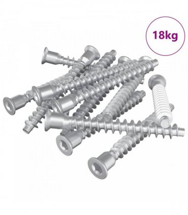 vidaXL Confirmat Screws 2100 pcs Silver Metal