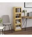 vidaXL Book Cabinet Room Divider 40x30x135.5 cm Pinewood