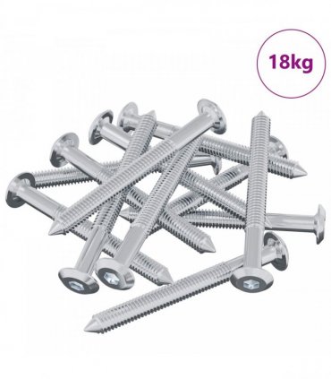 vidaXL Screw 1600 pcs Silver M6 x 60 mm Steel